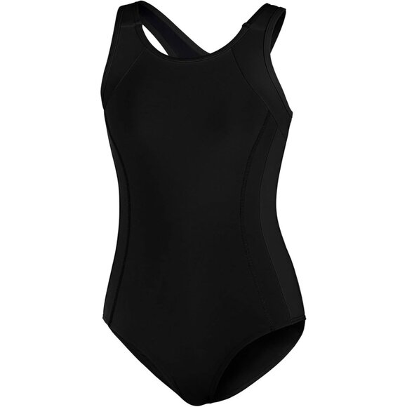 Girls Athletic One Piece Practice Swimwear Competition Bathing Suit - Picture 2 of 5